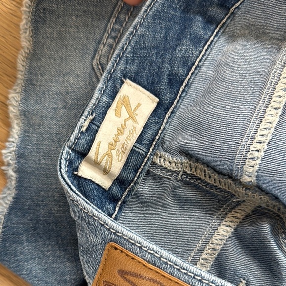Seven7 Sky Blue Denim Shorts - Picture 2 of 5